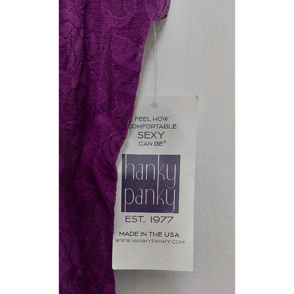 Hanky Panky Women's Camisole Size Small 1390L Classic Signature Unlined Wine - Picture 5 of 8